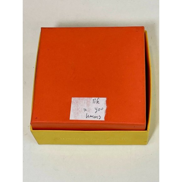 Ben’s Garden Oyster Bay Copper Coasters Set of 4 "If Life Gives You Lemons" NIB - Picture 4 of 4